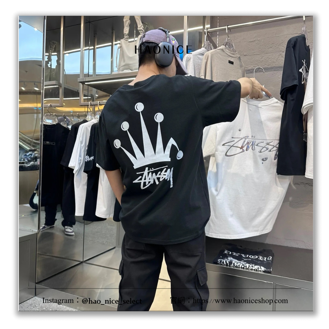 【HAO NICE 】美國🇺🇸街頭潮流 Stussy 24SS 春夏新款 Regal Crown Tee 皇冠Logo 短T