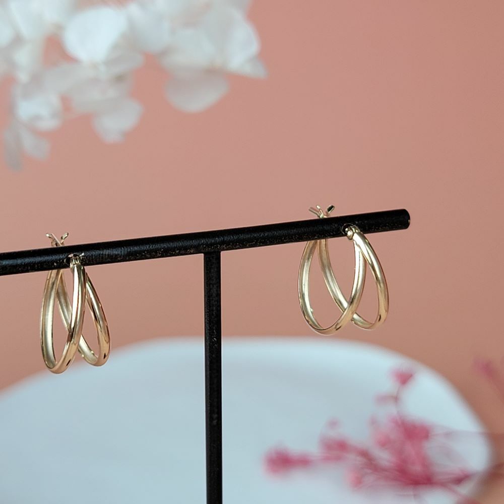 【me.luxe】K10雙環耳環