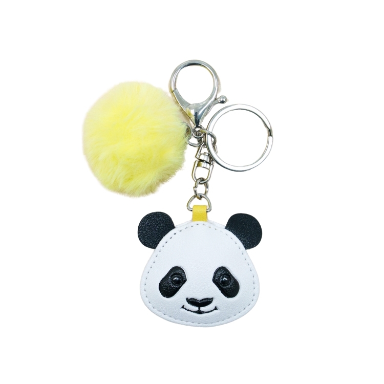 Ke Ke PU Pomm Pom Keychain – Yellow