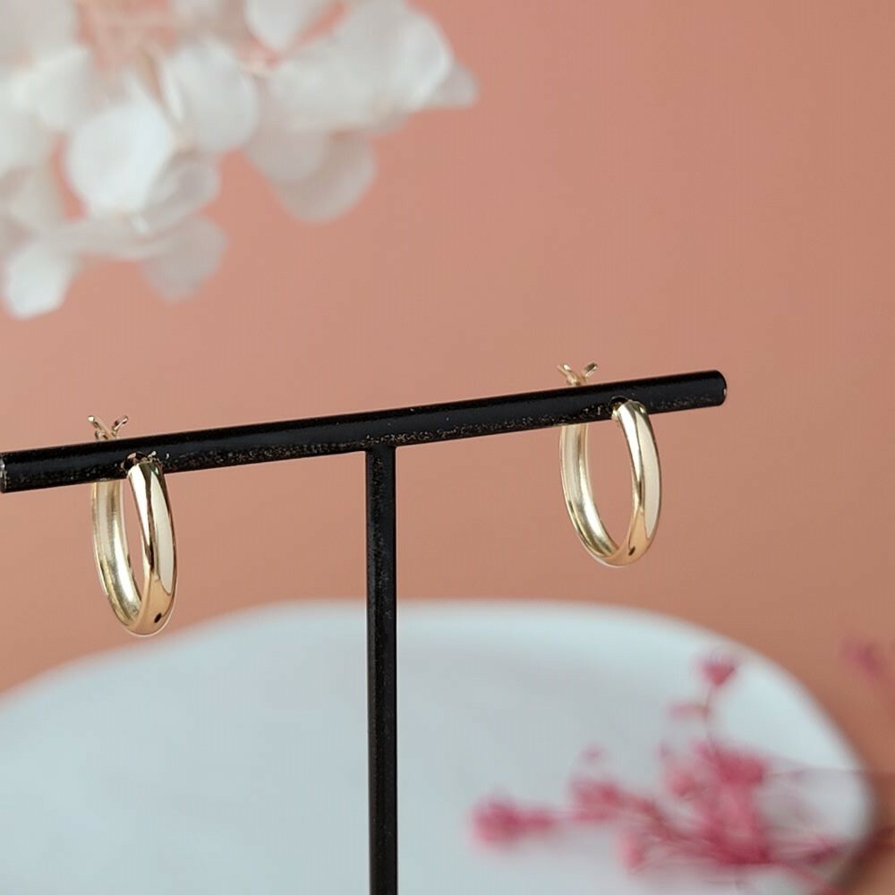 【me.luxe】K10簡單圓環耳環13mm