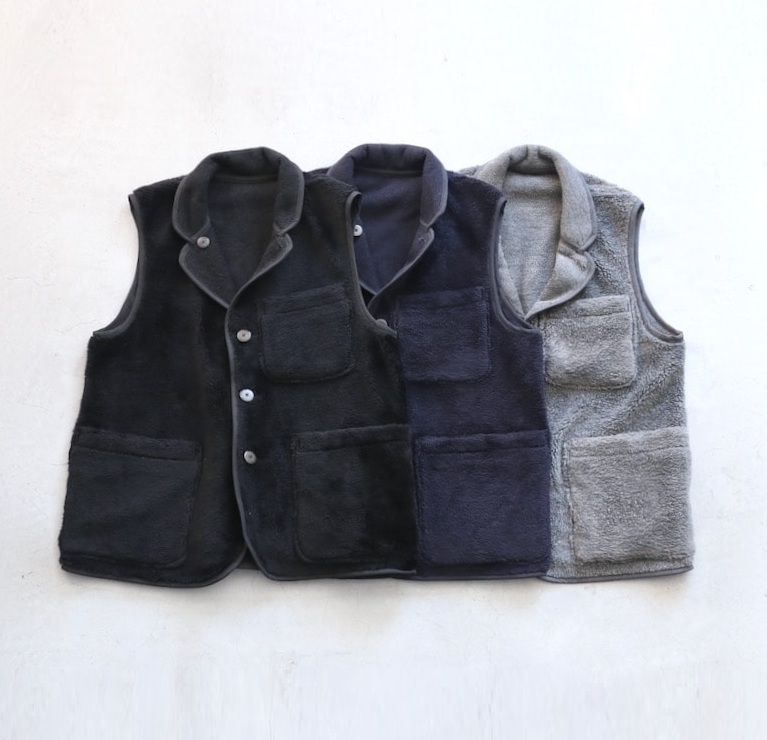 RE-STOCK: VISVIM VS GILET BOA (SUPERFINE) WOOL VEST *REVERSIBLE - PRE ORDER ITEM (預訂中)