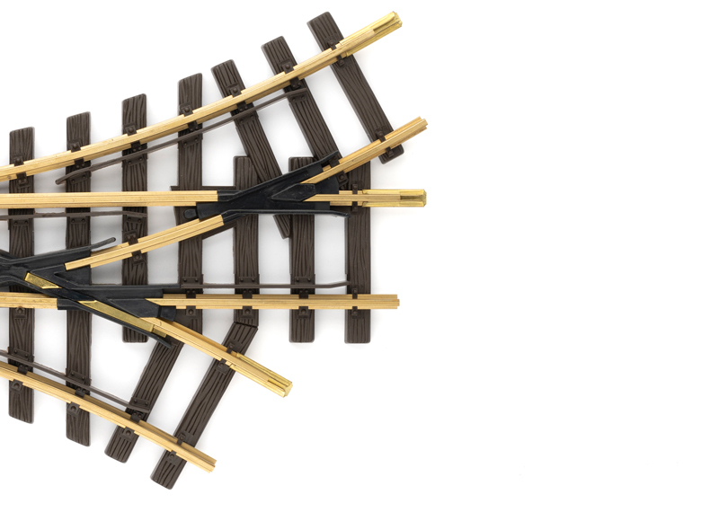 LGB 12360 G規 電動三向岔軌 30°