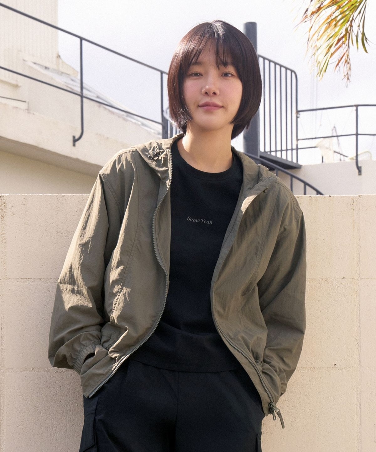 【代購】Snow Peak 雪諾必克 女 Taslan Windbreaker 連帽 風衣 外套 S25MWLWB51