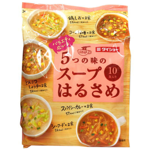 低卡飽腹速食高湯粉絲5種口味（雞湯鹽味/玉米味增/豚骨醬油/海鮮/辣咖喱） 內含10小包