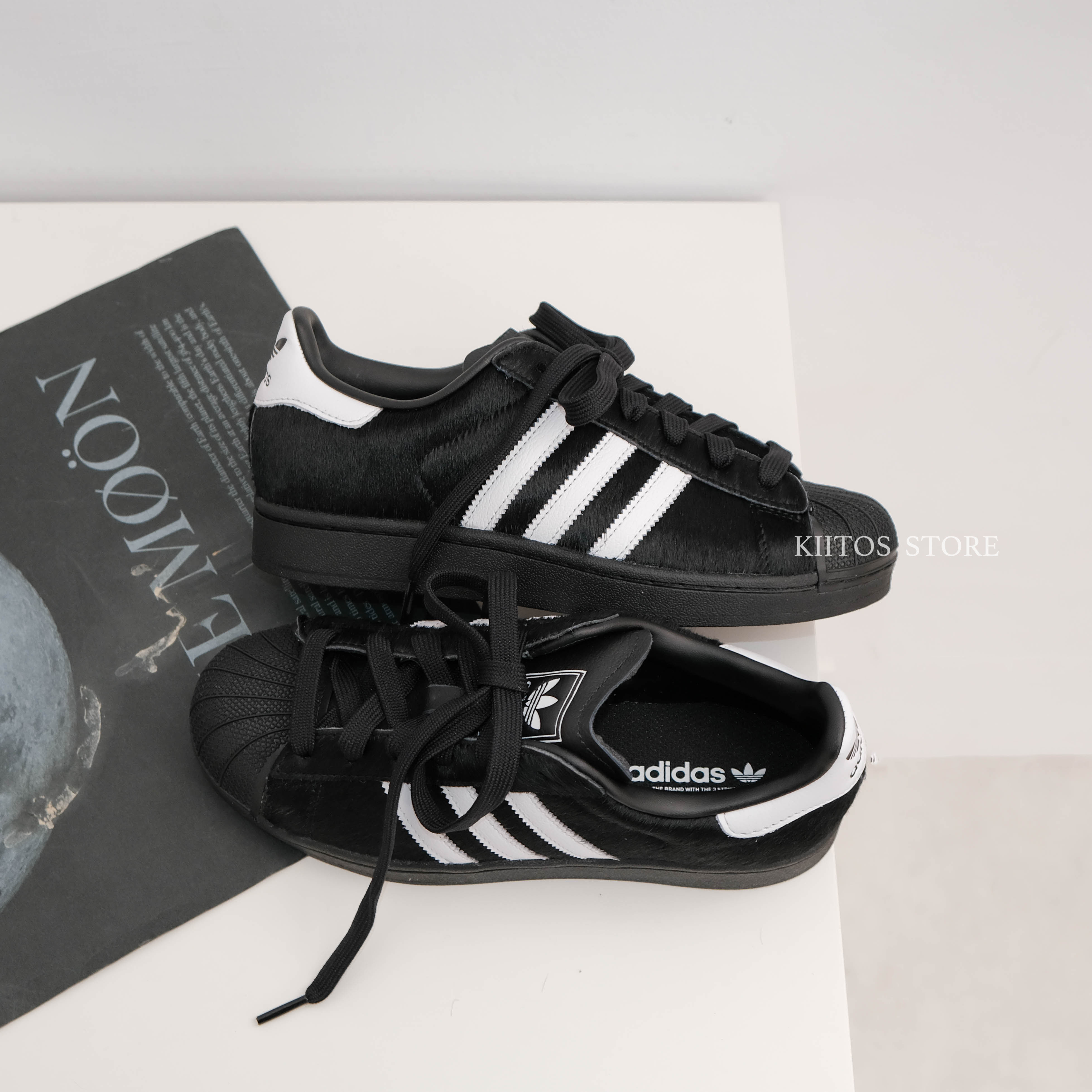 Adidas Superstar II "Black Ponyhair" 黑馬 貝殼鞋 JH9475