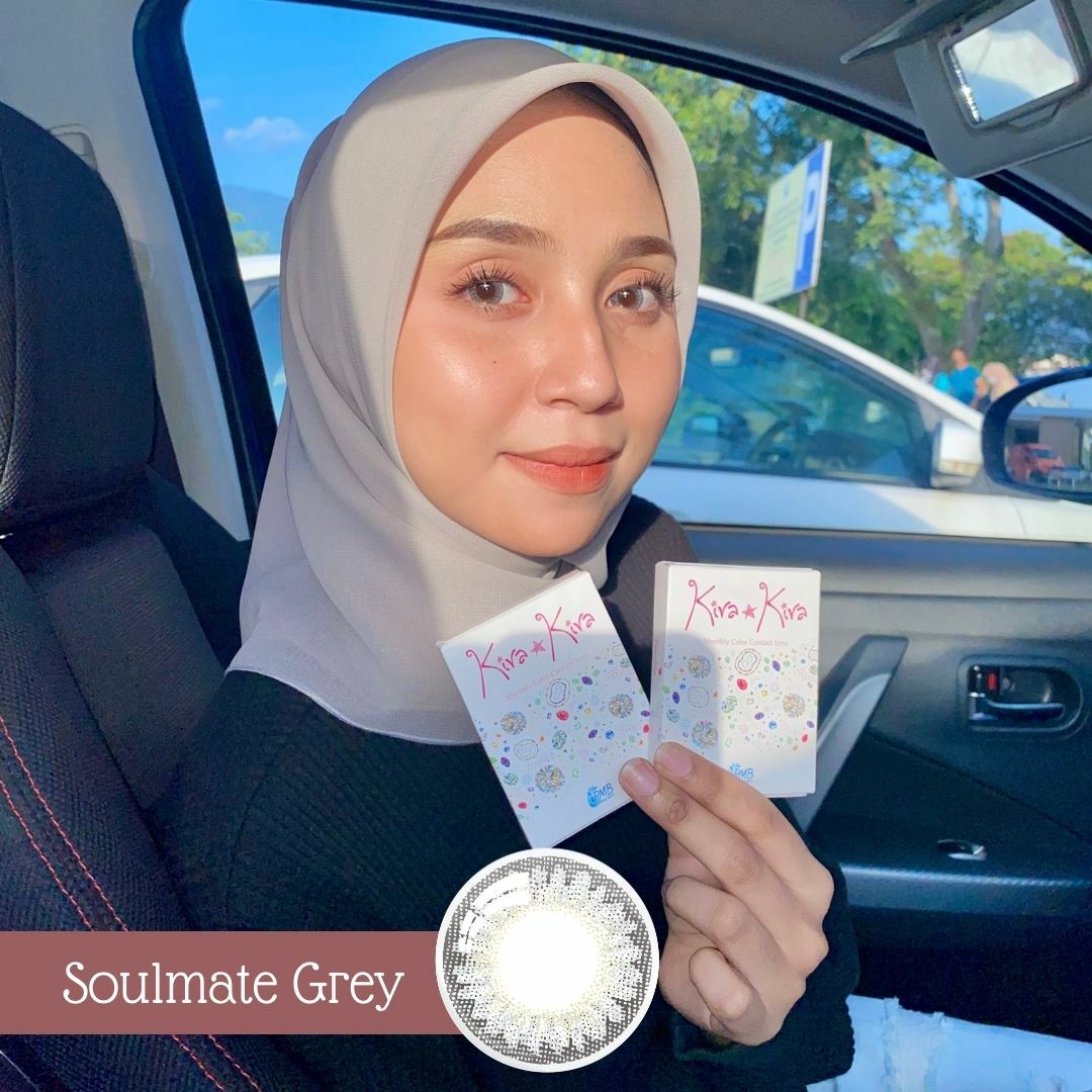 Horien Eye Secret Kira Kira 1 Month Color Contact Lens 1pc/Box 0.00 to -8.00DS ( Soulmate Grey)