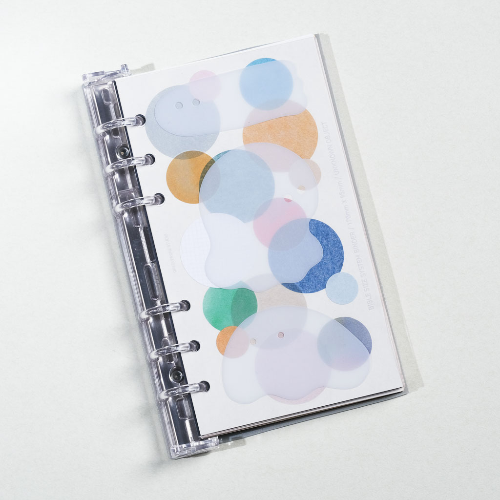 BIBLE尺寸 6孔 不明物體 透明封面卡｜一分之一工作室 臺灣