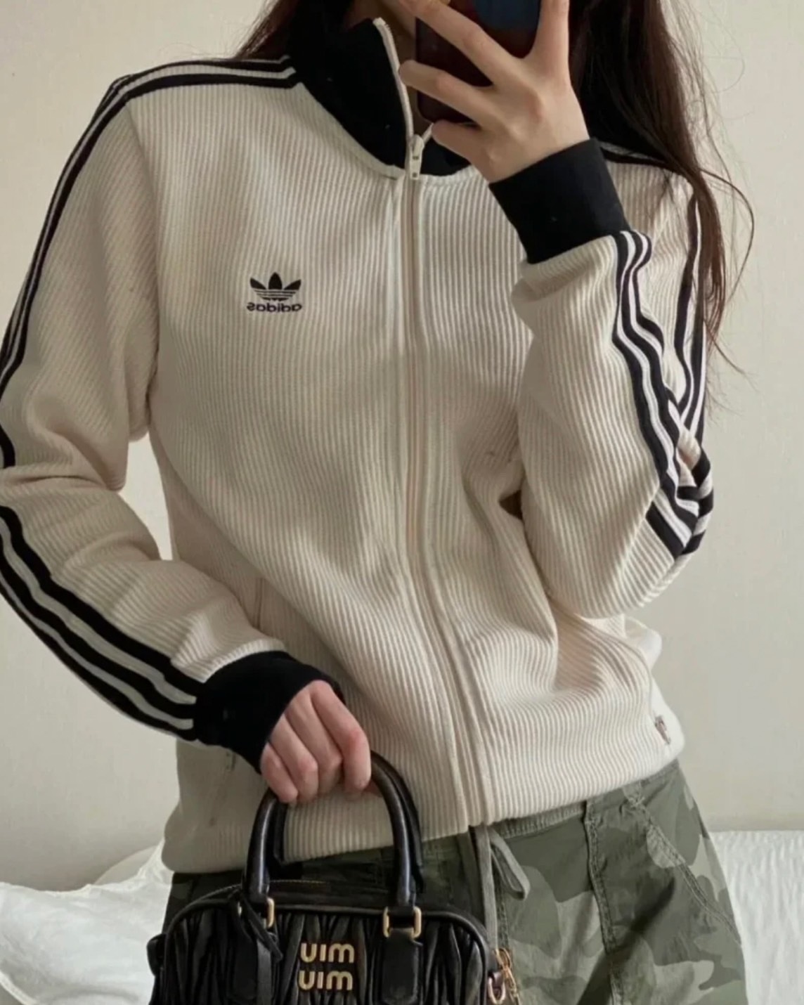 Adidas Originals 經典 三葉草 立領 華夫格 外套 兩色 (男/女同款)