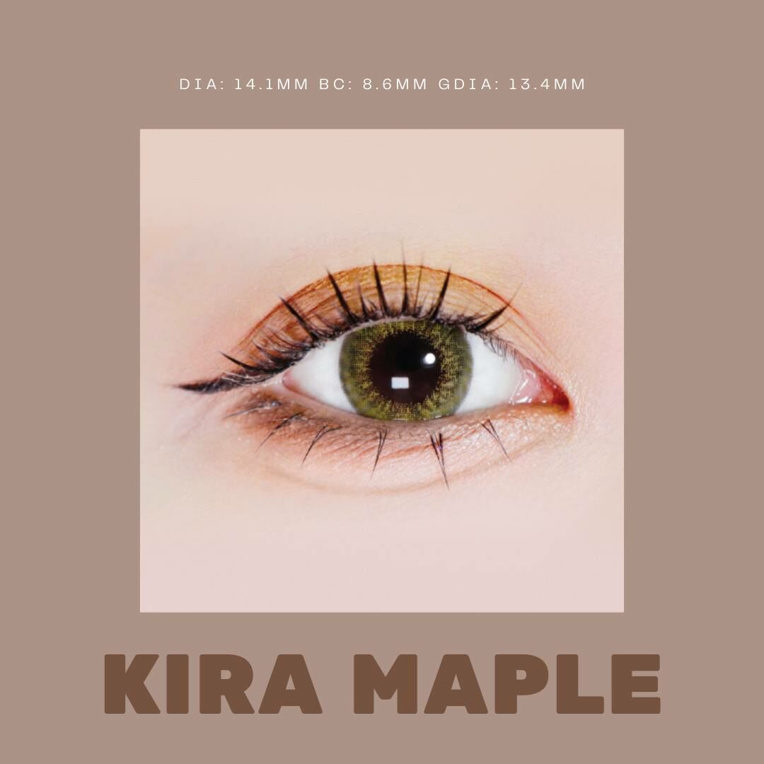 Horien Eye Secret Kira Kira 1 Month Color Contact Lens 1pc/Box 0.00 to -8.00DS ( Kira maple)