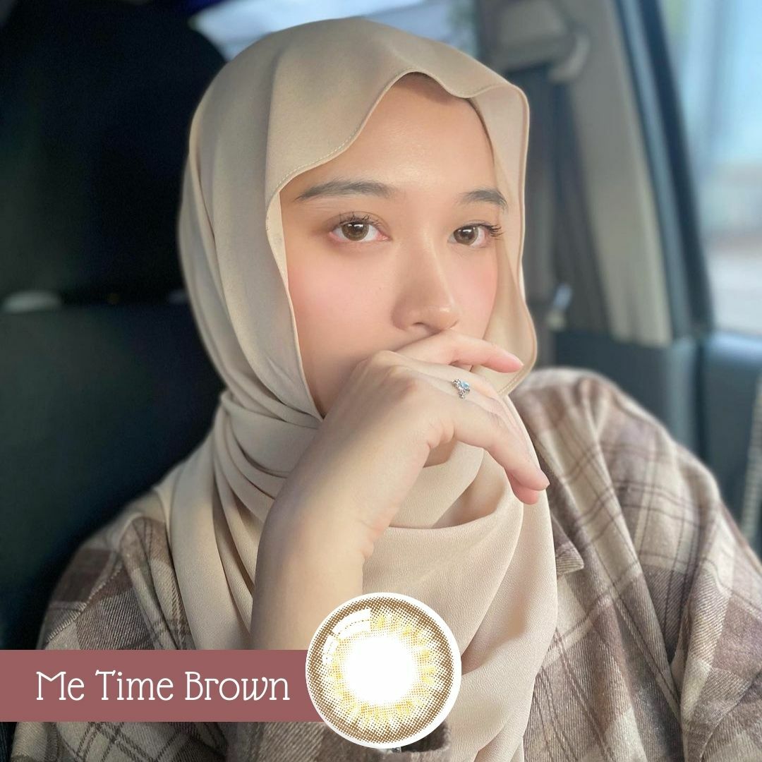 Horien Eye Secret Kira Kira 1 Month Color Contact Lens 1pc/Box 0.00 to -8.00DS ( Me time brown)