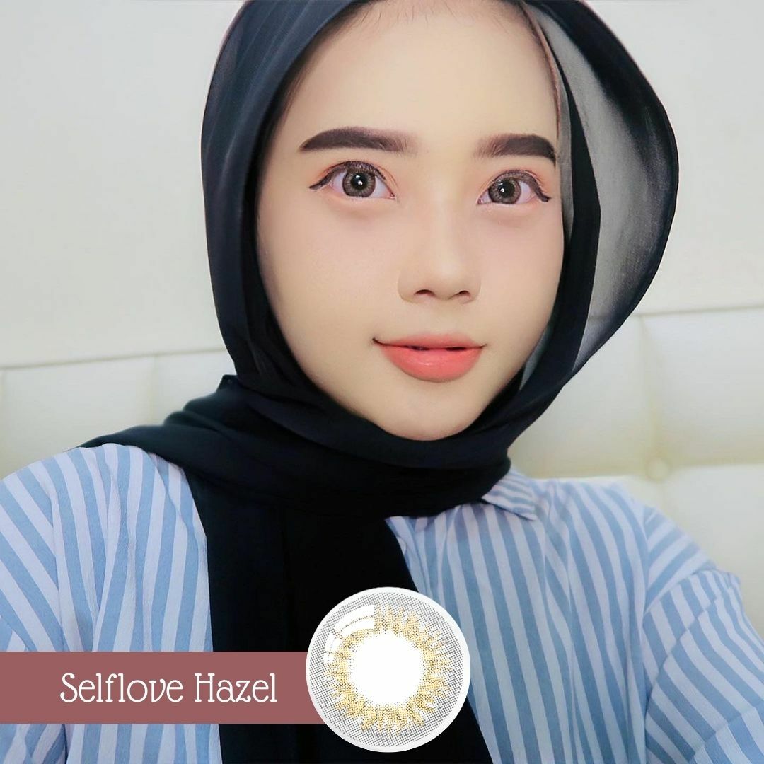 Horien Eye Secret Kira Kira 1 Month Color Contact Lens 1pc/Box 0.00 to -8.00DS ( Selflove Hazel)