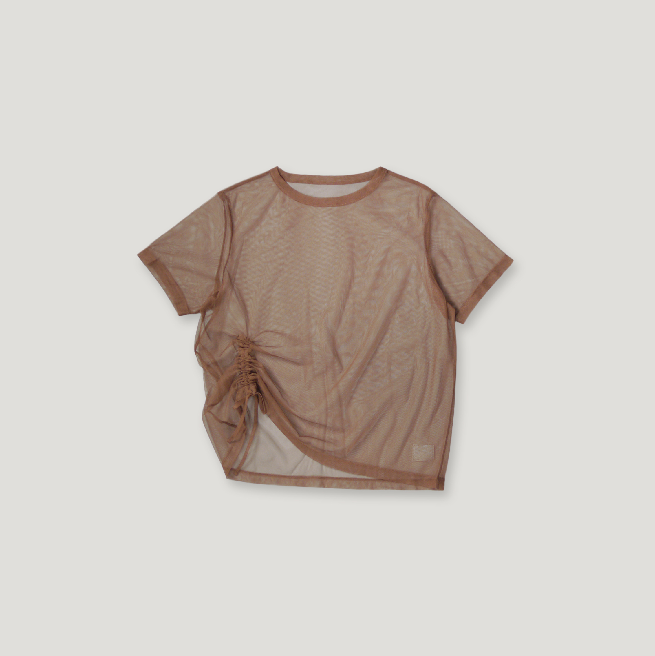 J.P.L. 彈性透紗背心 ✕ 抽褶透紗上衣 ‹ 4 Way › ╭ 2色 ╮