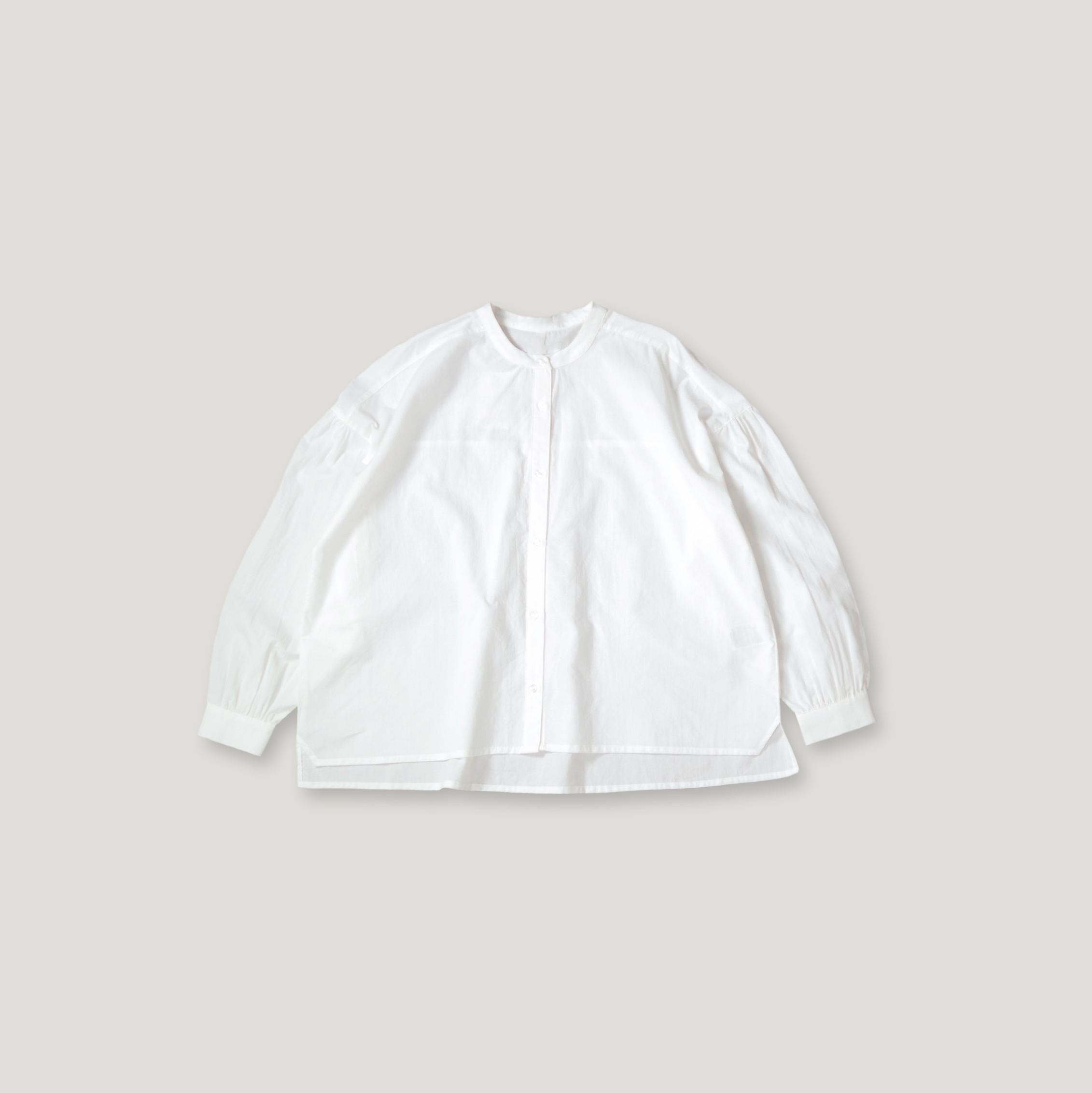 J.P.L. 立領澎袖水洗棉箱型襯衫╭ 2色 ╮