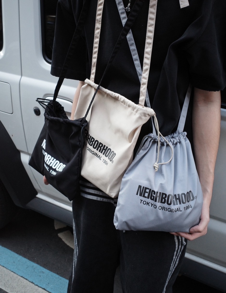 <快速出貨>Neighborhood 口袋肩背包 方包 黑色/灰色/卡其/橘紅