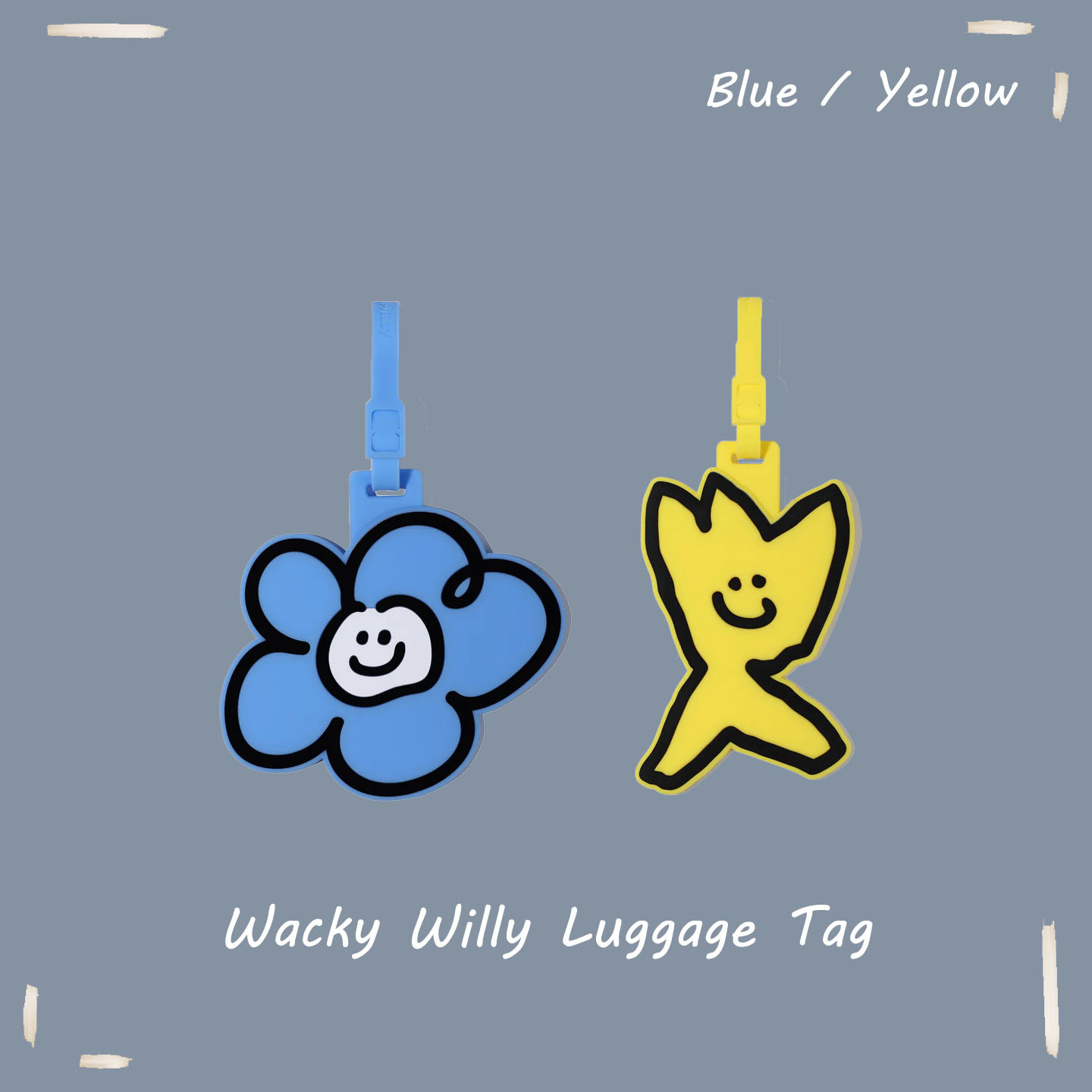 【OWN】Wacky Willy 小黃人 花花 行李 吊牌 出國 兩種款式