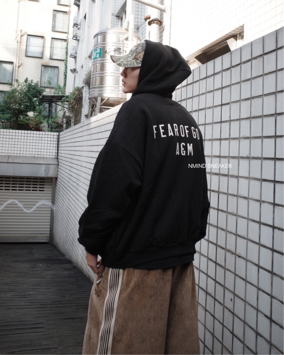 <快速出貨> ESSENTIALS HEAVY FLEECE FULLZIP 連帽外套 BLACK 24FW