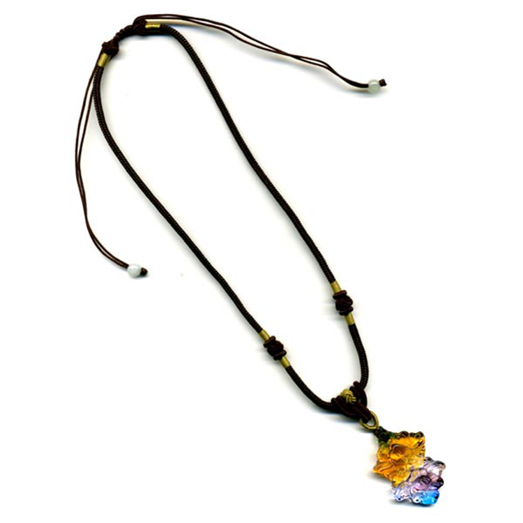 鹿港窯水晶琉璃｜你儂我儂牡丹項鍊 愛意永恆幸福圓滿