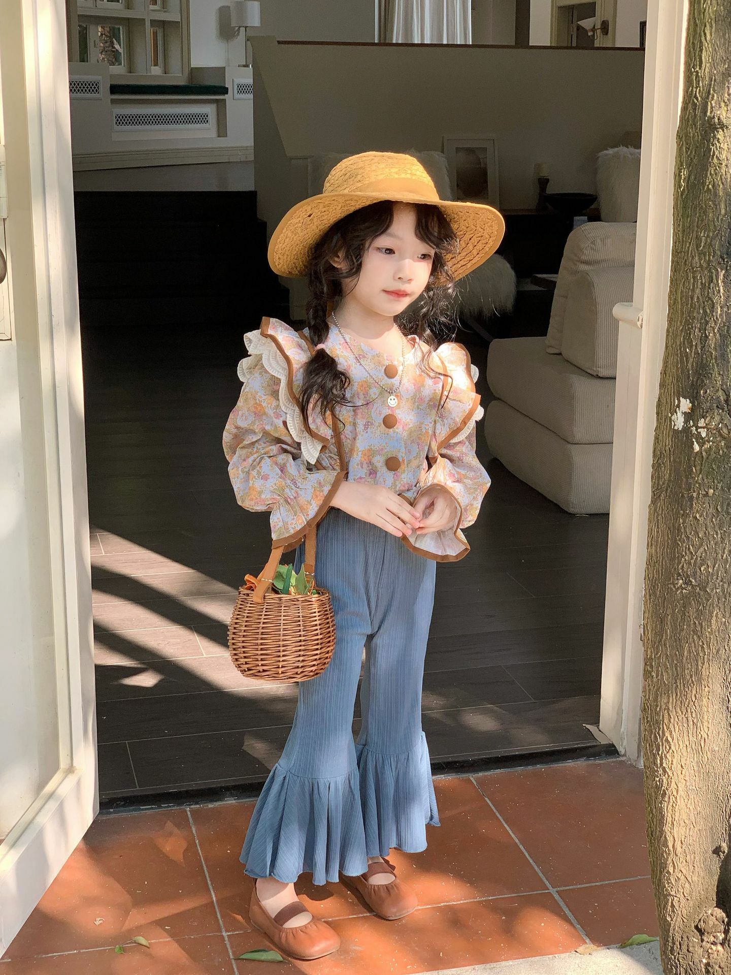 復古軟質大喇叭褲