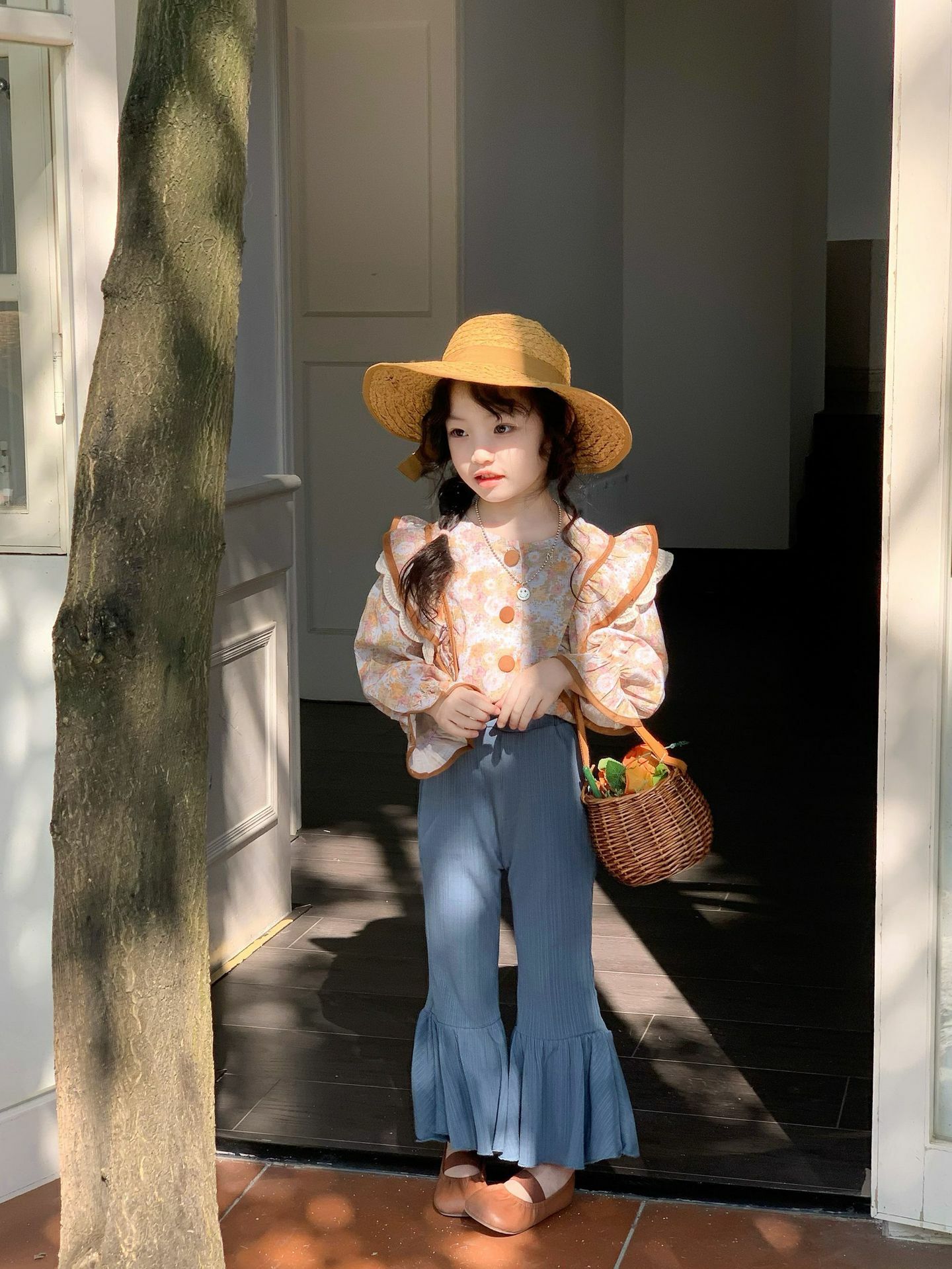 復古軟質大喇叭褲