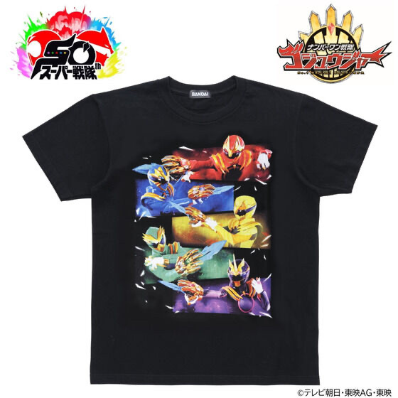 233349 Pbandai 預訂 2025/8月 ナンバーワン戦隊ゴジュウジャー　ヒーローTシャツ