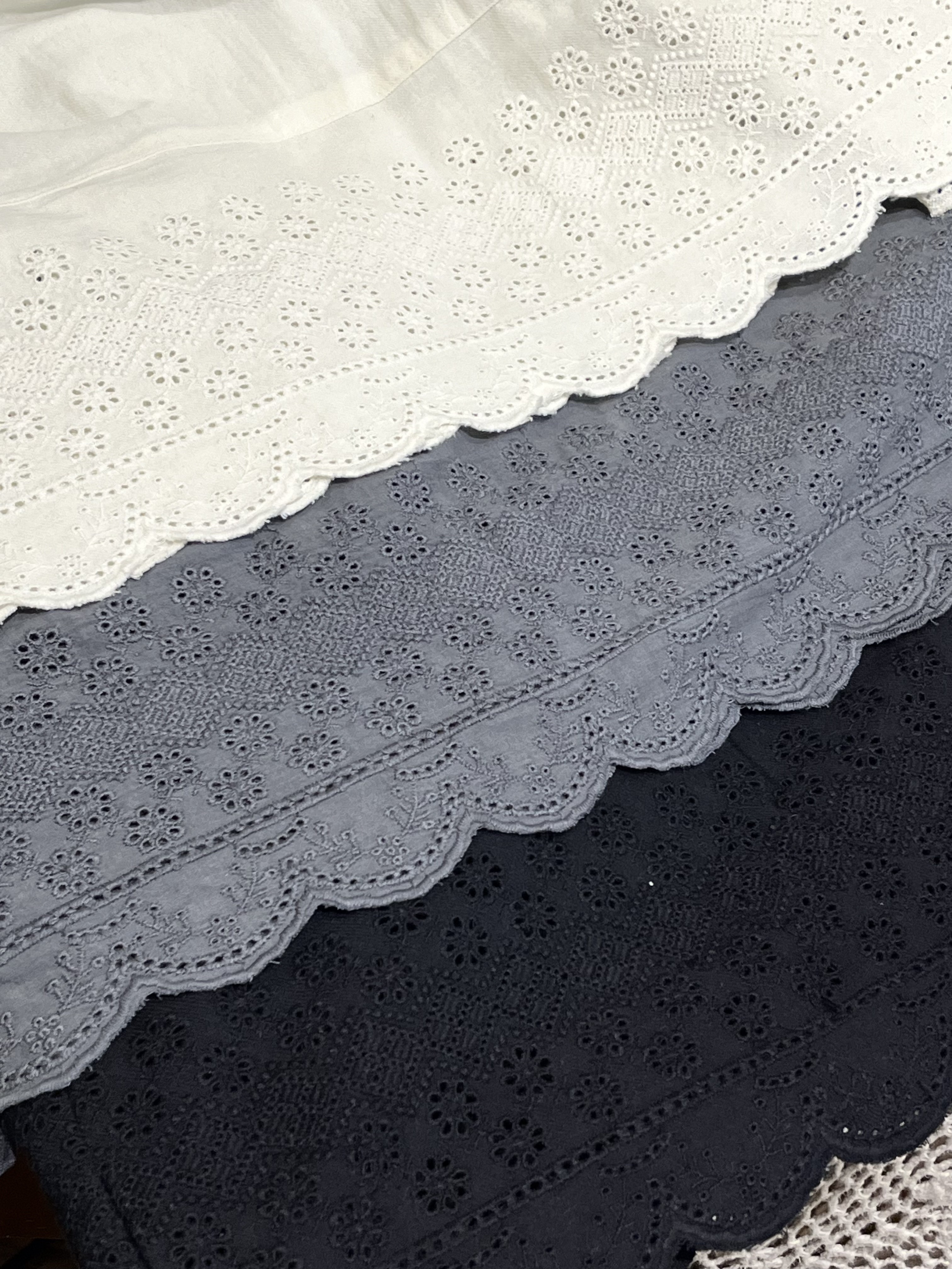 🌟繡花布打底半截裙