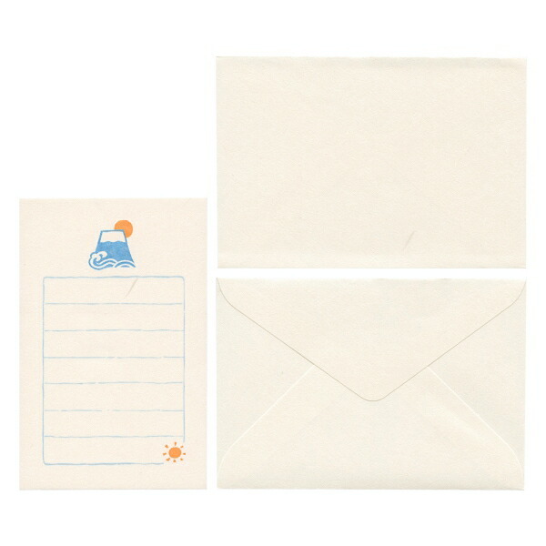 富士山 和紙便箋信封組｜日本古川紙工