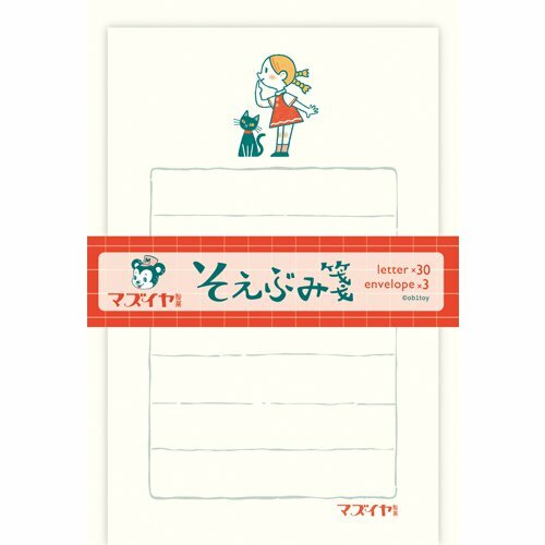ob1toy限定 MAZUIYA製菓 和紙便箋信封組｜日本古川紙工