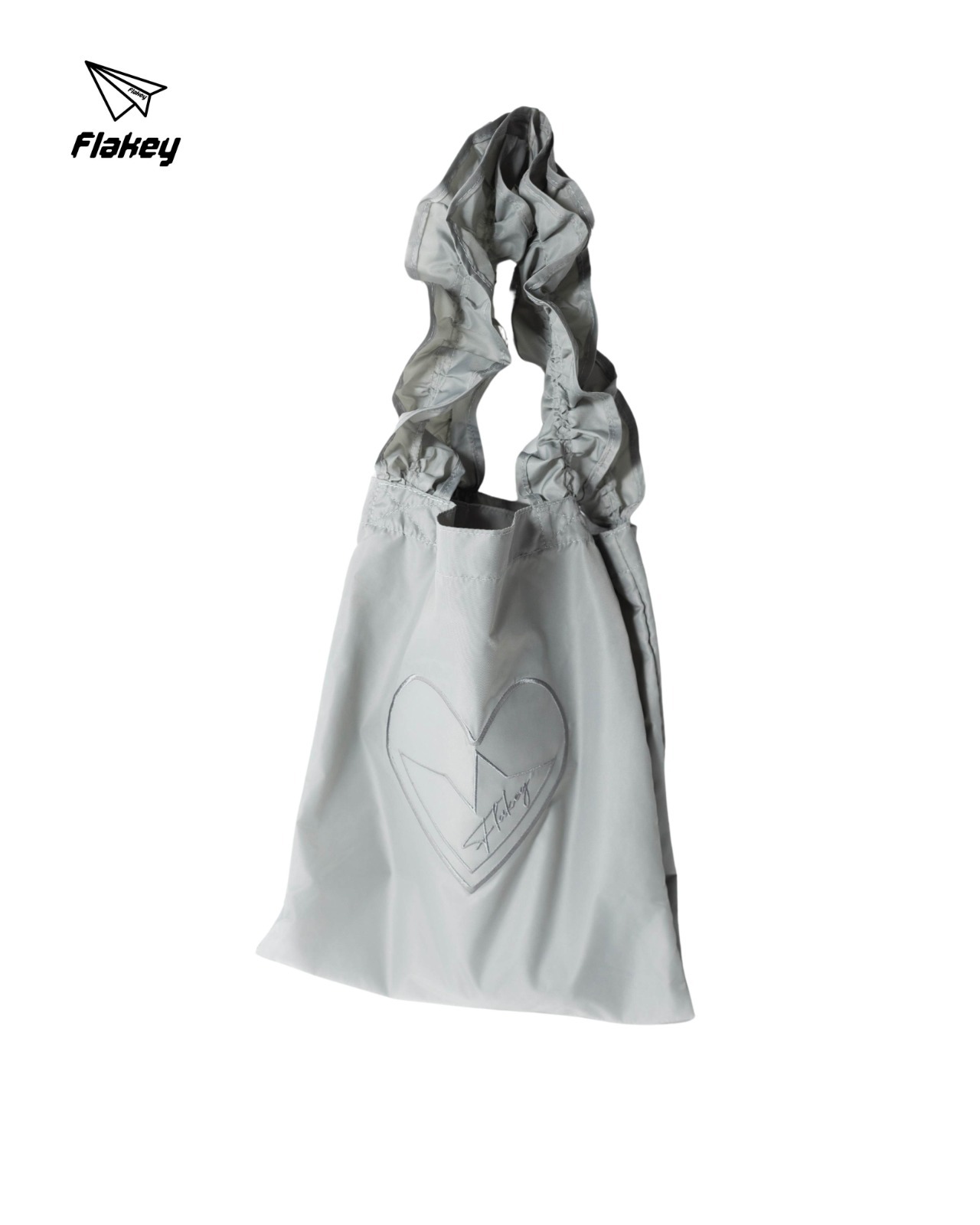 FLAKEY ACTIVE HEART 運動休閒單肩袋(銀灰)