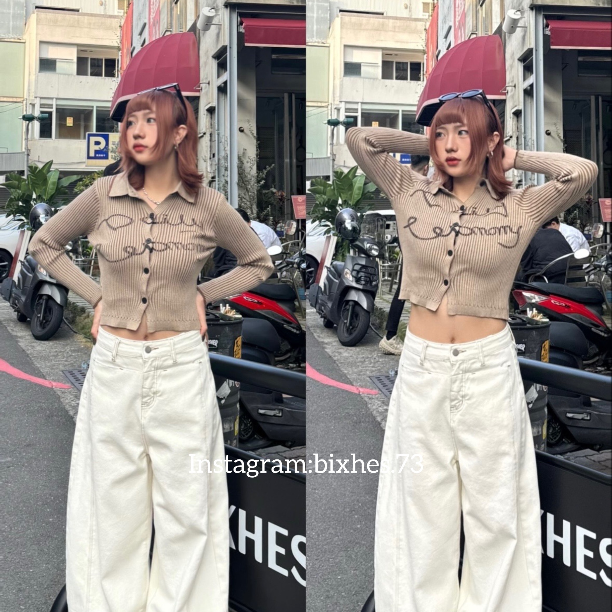 polo領排扣字母長T(B00124)