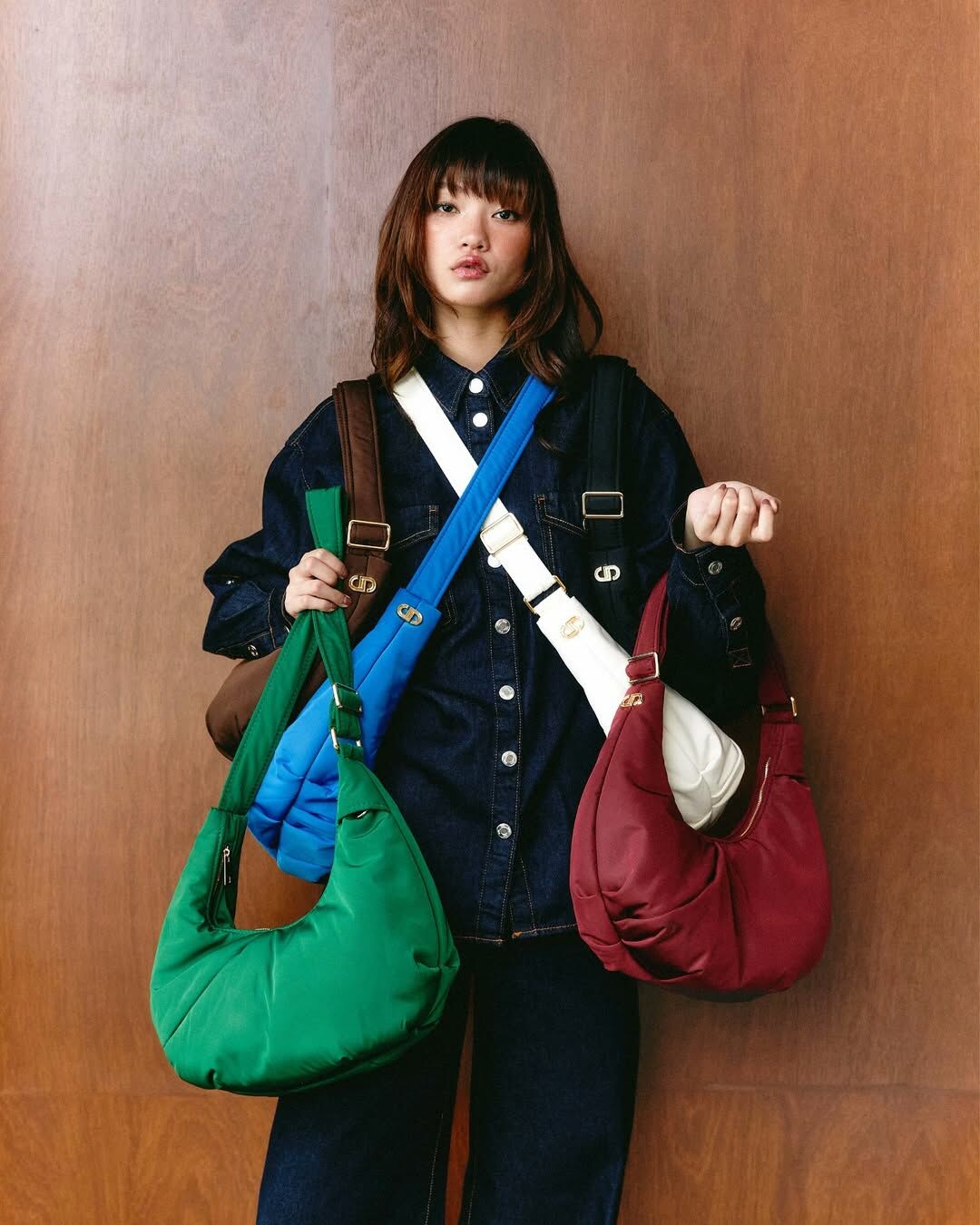 泰國【JIRA】Roamer 彎月可頌流浪尼龍包