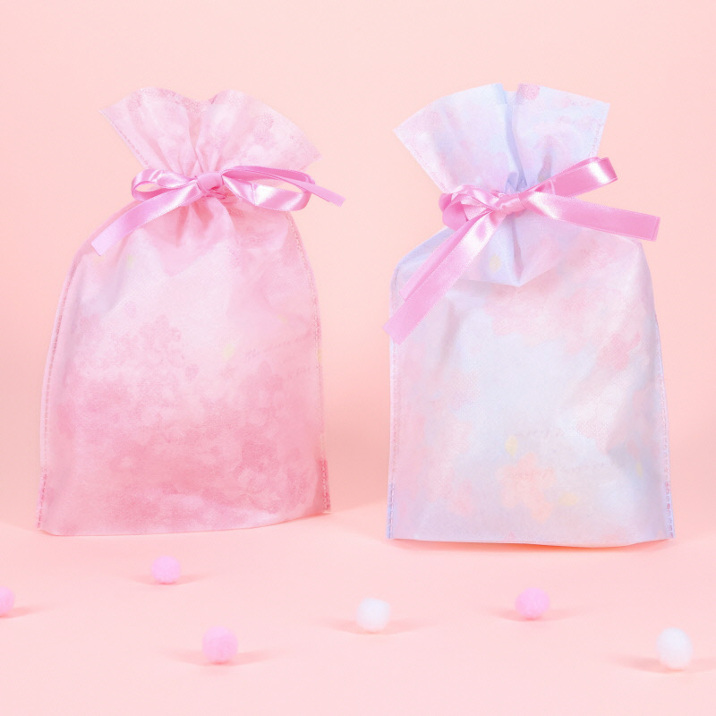 櫻花不織布束口袋/19x30x6cm