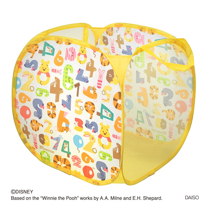 髒衣收納籃/小熊維尼 45x45x45cm