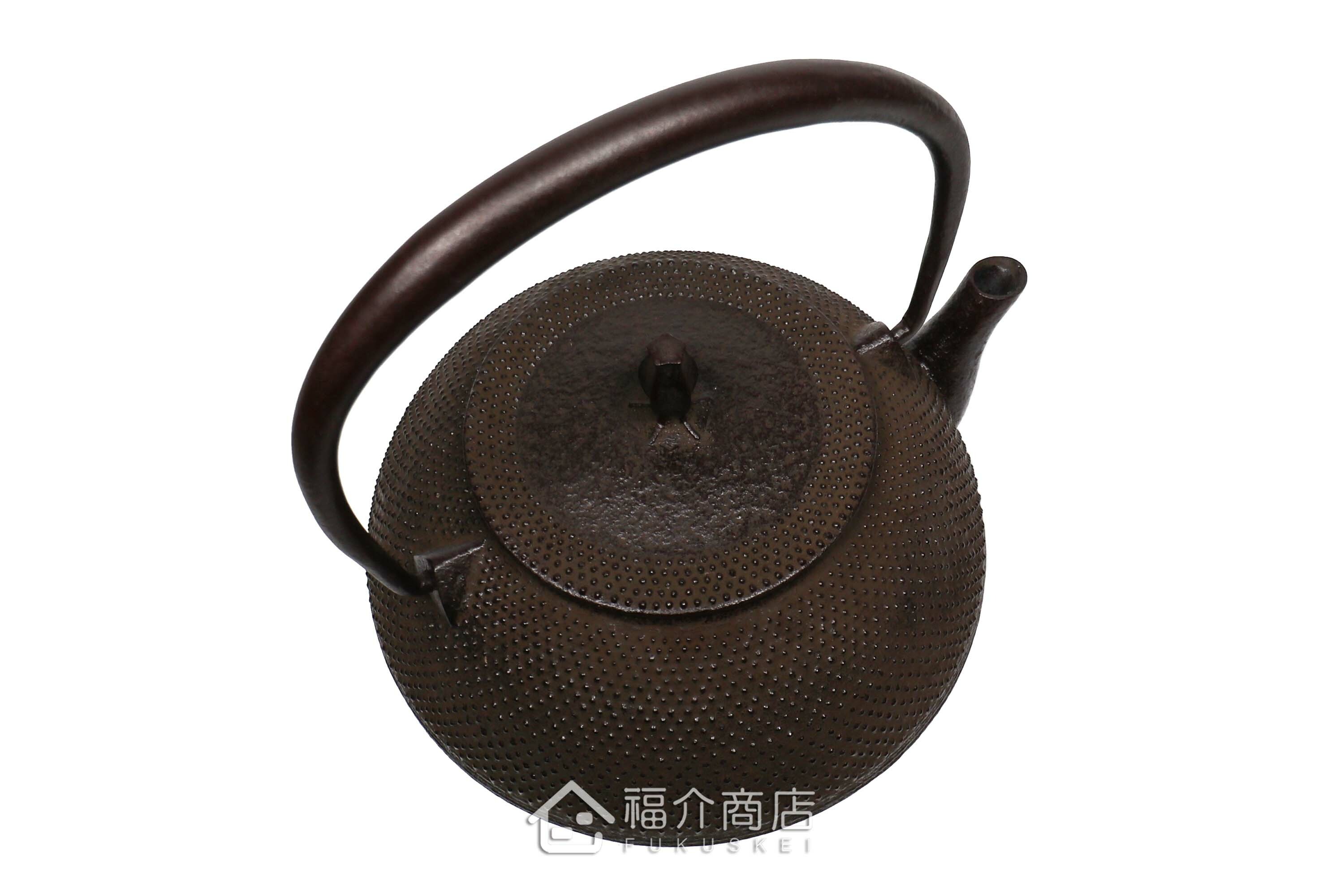 佐藤勝久所製作的日本鐵壺,壺身設計成霰圖紋