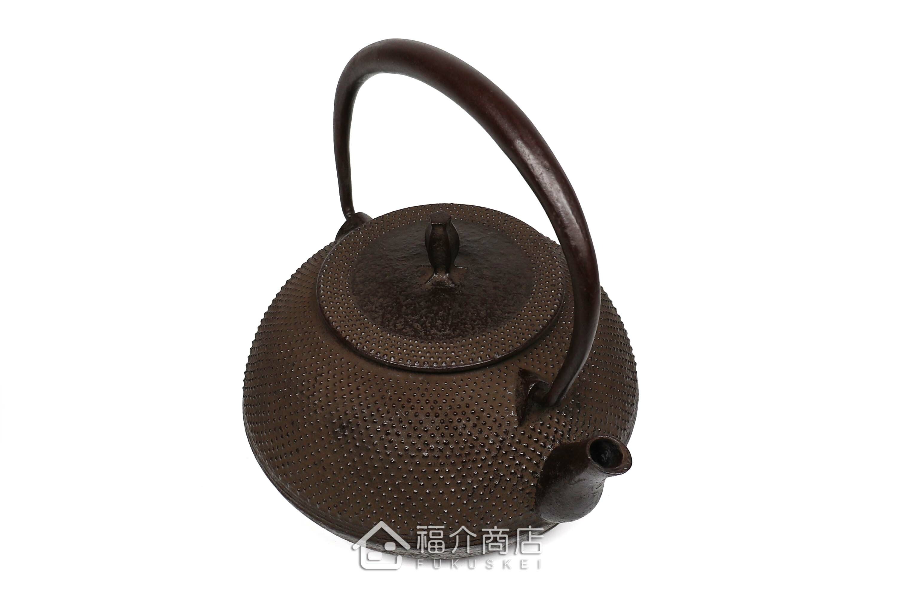 佐藤勝久所製作的日本鐵壺,壺身設計成霰圖紋