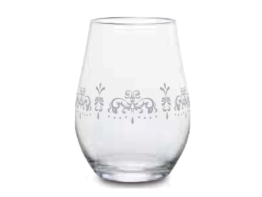 TP 巴洛克玻璃杯/銀 490ml