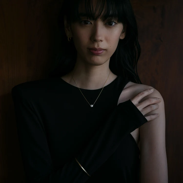 Le Marais | Round Brilliant Diamond Necklace