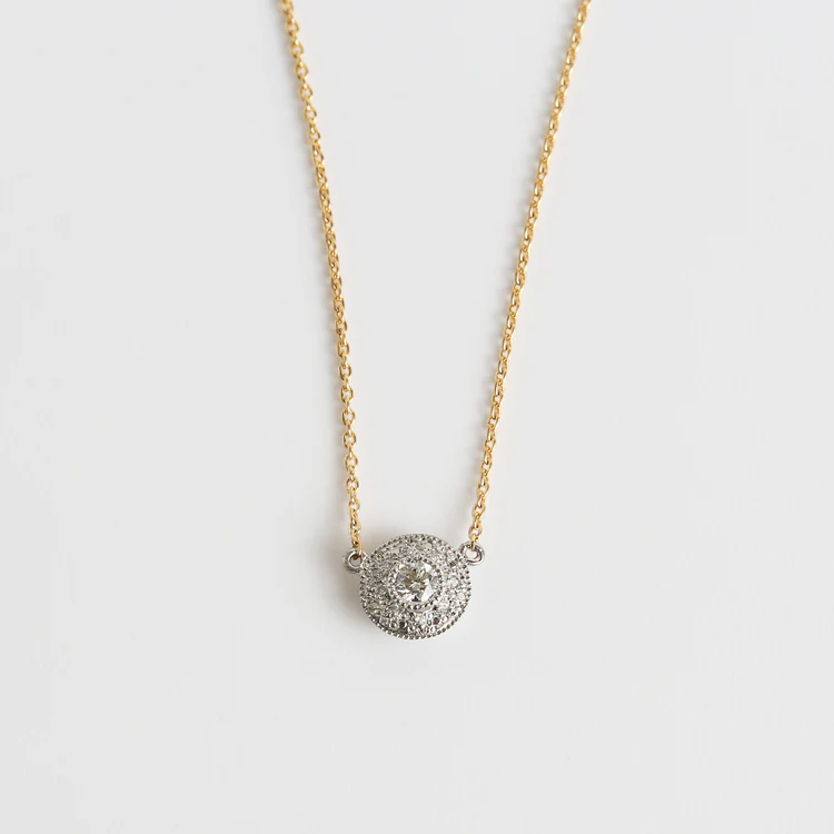 Le Marais | Round Brilliant Diamond Necklace