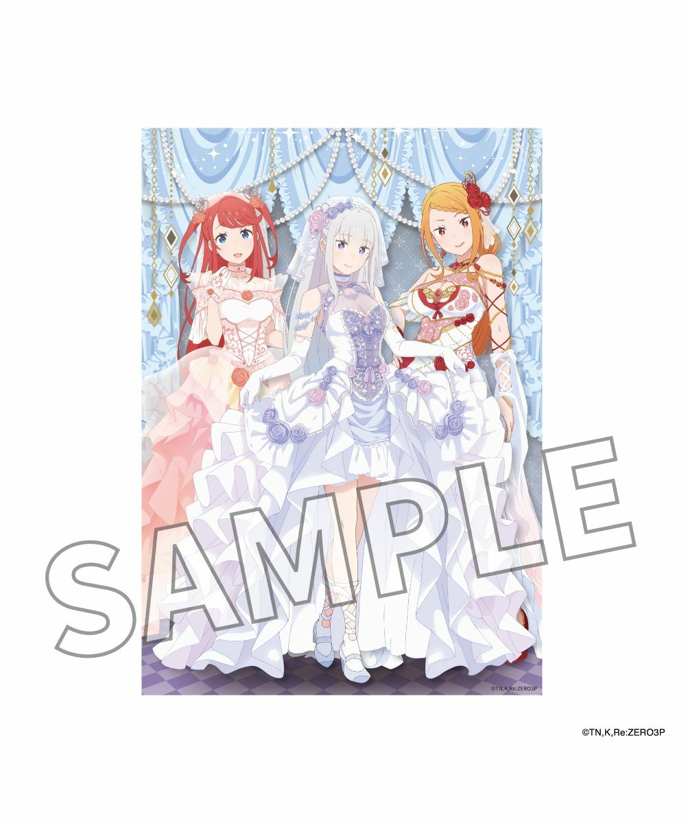 預購-「Re:從零開始的異世界生活」A3透明海報 婚禮 ver.【日本進口精品】