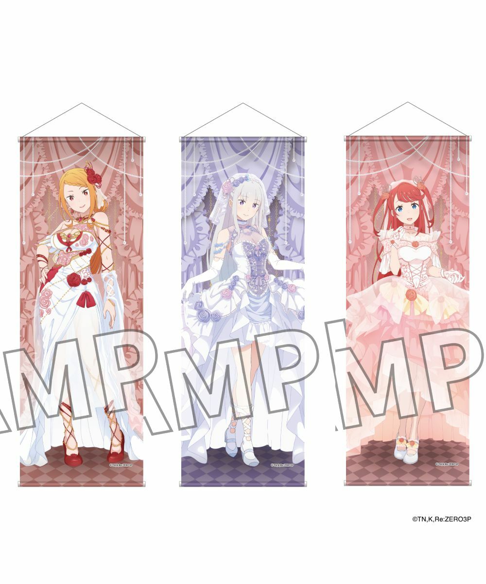 預購-「Re:從零開始的異世界生活」B2半裁掛軸 婚禮 ver. 系列 【日本進口精品】