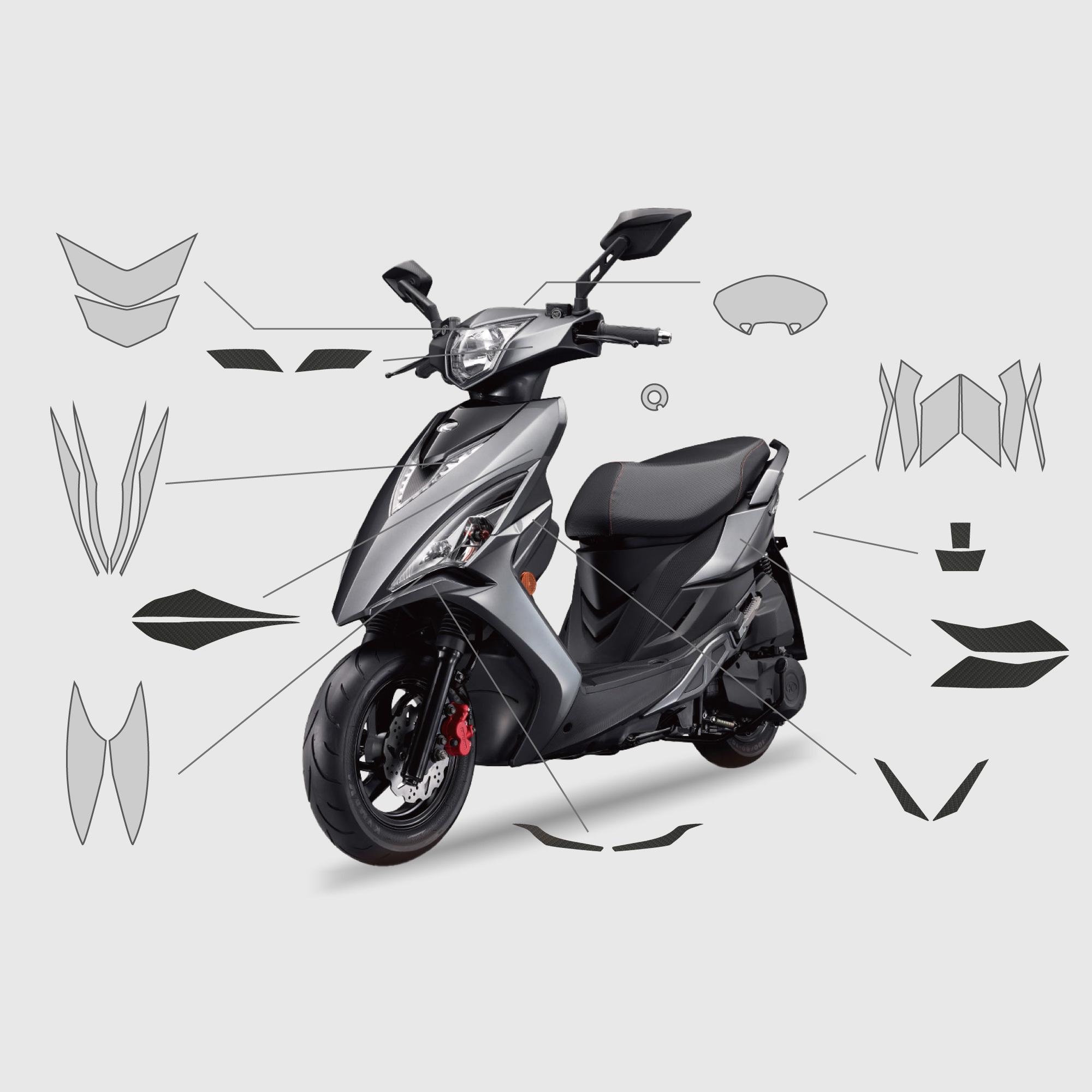 KYMCO VJR 125｜3M頂級犀牛皮保護膜