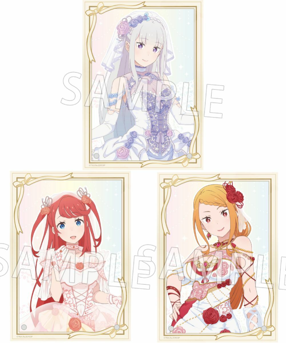 預購-「Re:從零開始的異世界生活」閃亮亮壓克力板 婚禮 ver. 系列 【日本進口精品】