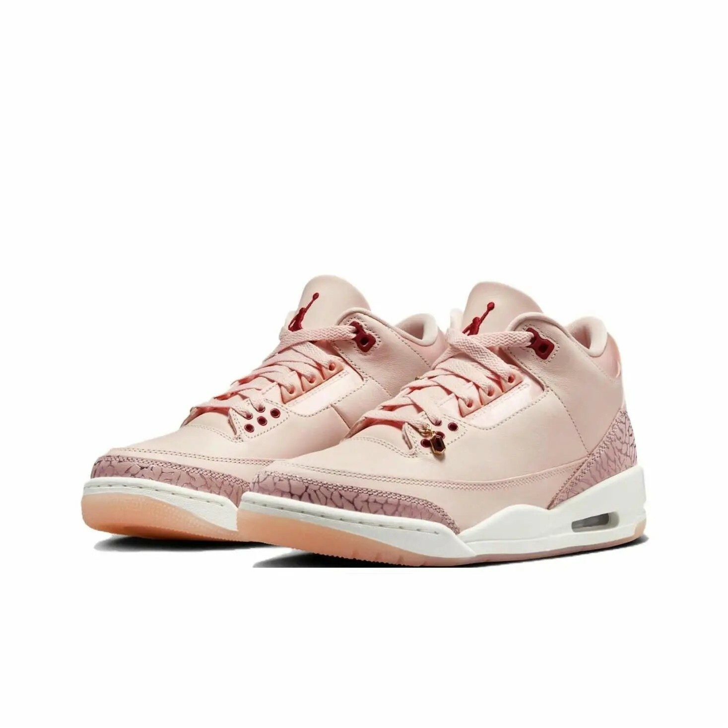 W Air Jordan 3 Valentine's Day 情人節 爆裂紋 粉白 HJ0178-600