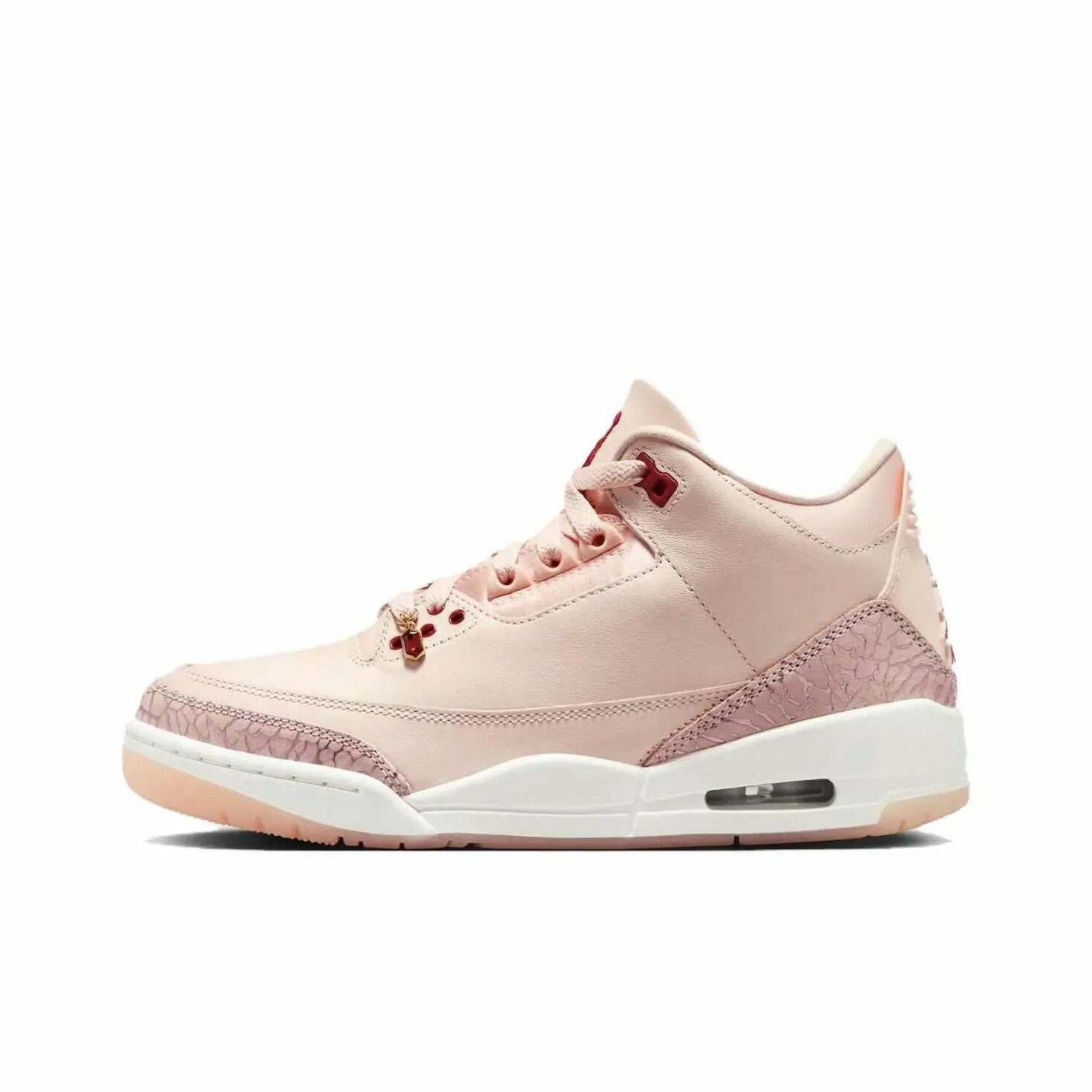 W Air Jordan 3 Valentine's Day 情人節 爆裂紋 粉白 HJ0178-600