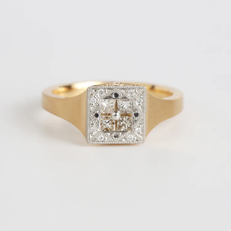 Le Marais | Signet Ring小方鑽