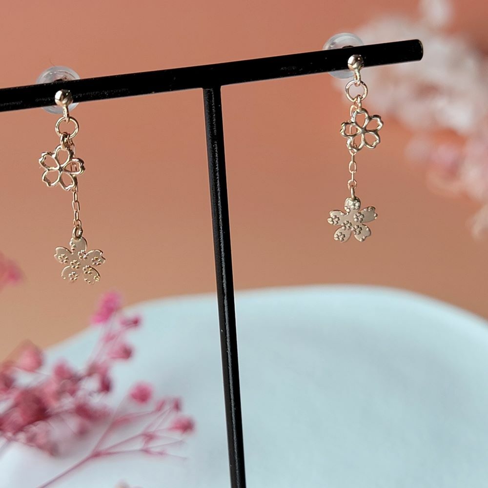 【me.luxe】K10櫻花之戀耳環