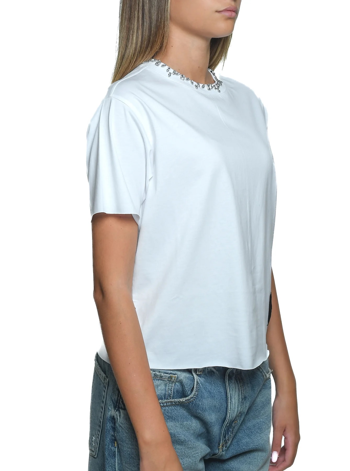 LIVIANA CONTI 領鑽棉T (白)