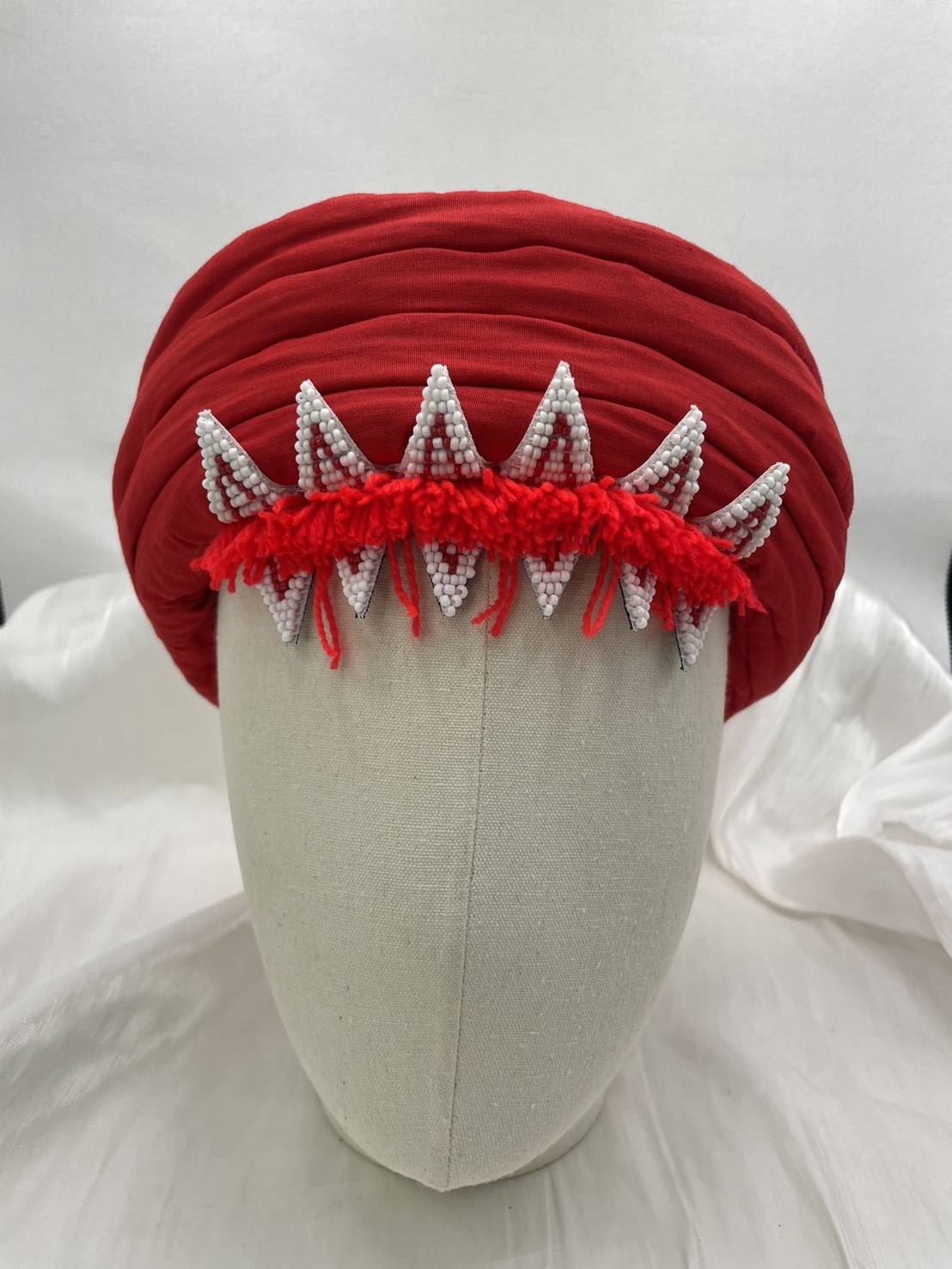 No.12(亮)大人款12瓣珠繡額花14cm