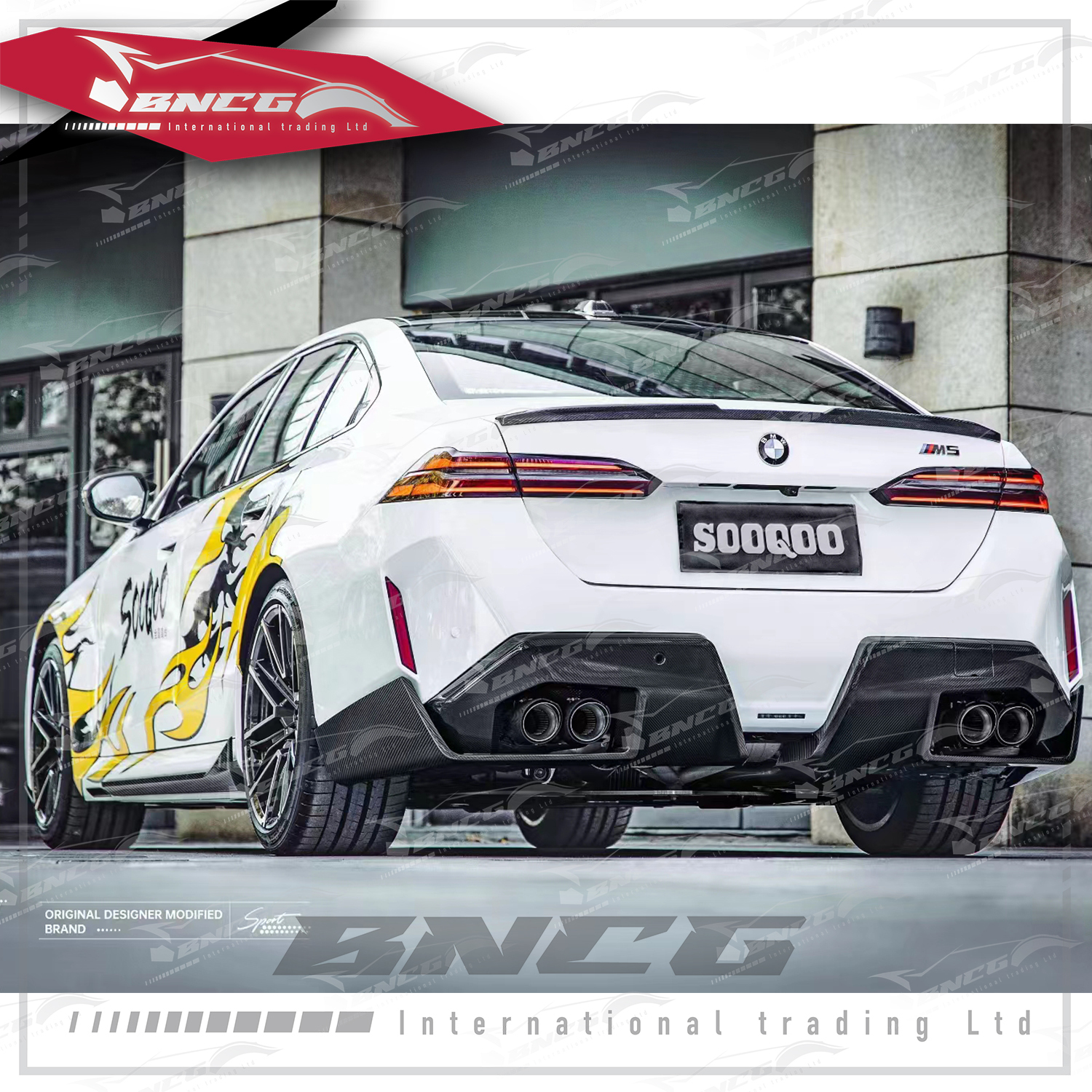 寶馬 BMW G90 G99 M5 乾碳纖維 外觀件 空力套件 SQ款 前下巴 後下巴 側裙 後照鏡殼 天線蓋 尾翼