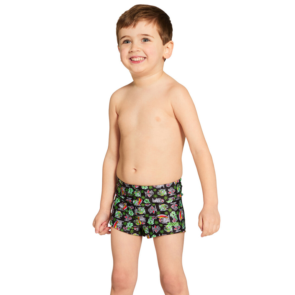 ZOGGS 幼童《鰭齒小怪》四角泳褲