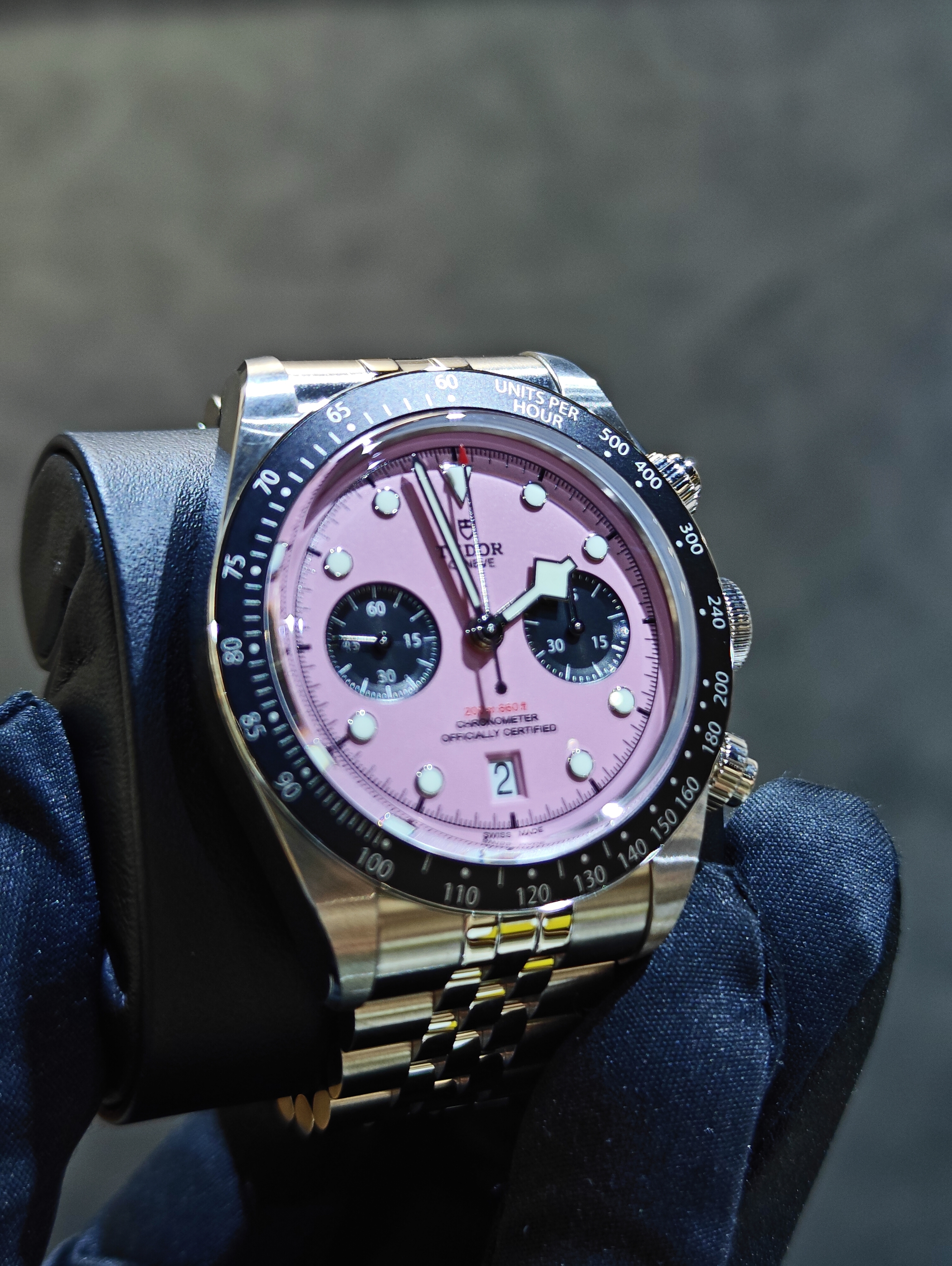 BRAND NEW TUDOR M79360N-0019 79360n 79360 DARING PINK DIAL BLACK BAY CHRONO STEEL 41MM INTER MIAMI MESSI JUBILEE STRAP